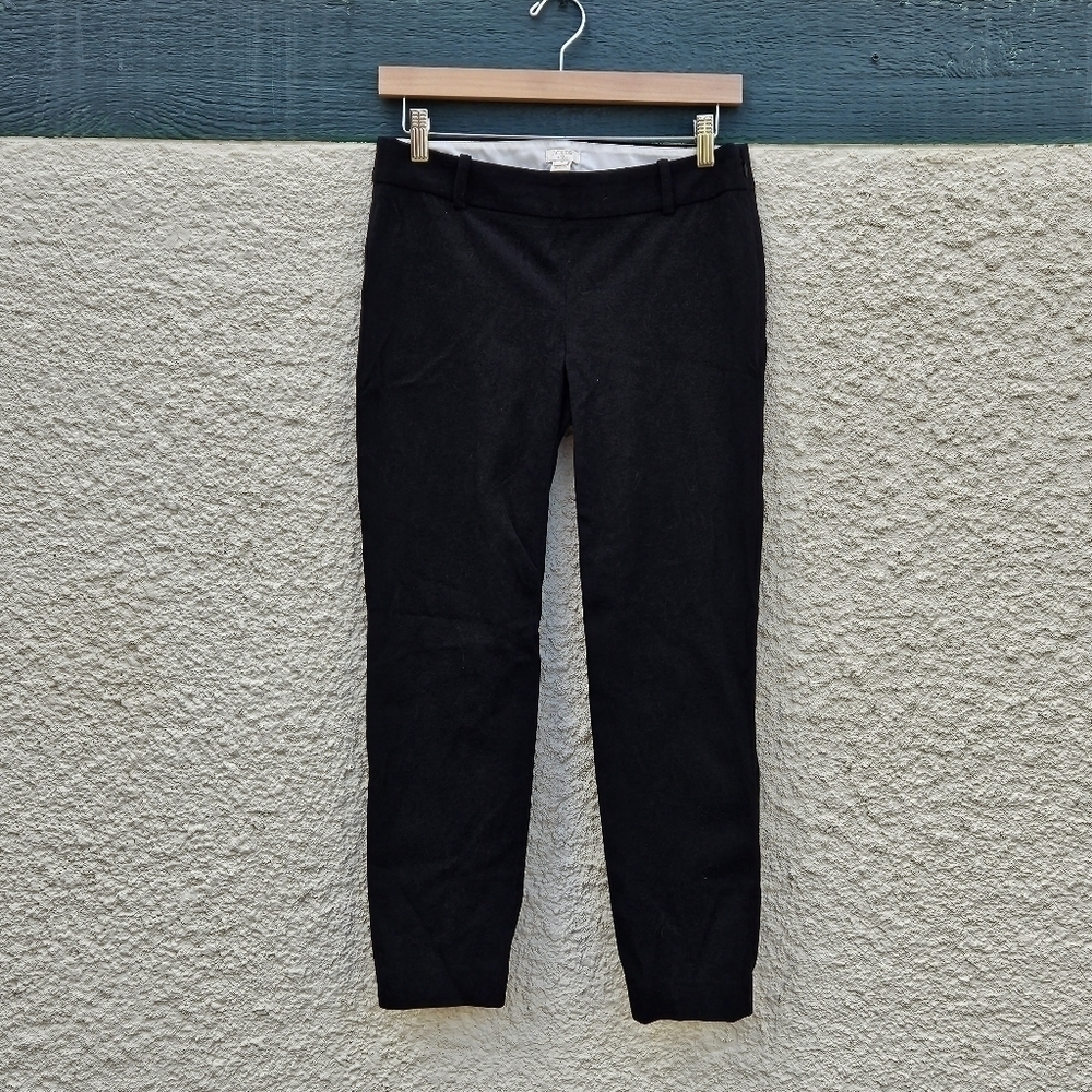J. Crew Factory black Winnie stretch twill crop pants size 2 25 in inseam
